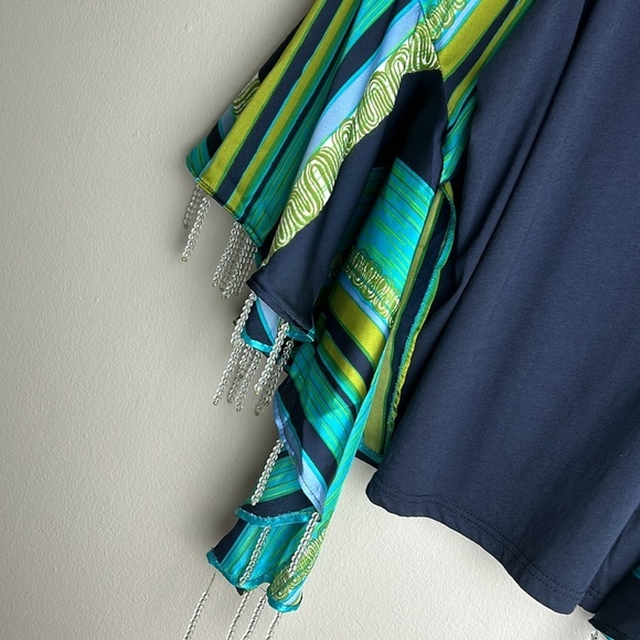 Tiny by ANTHROPOLOGIE Beaded Bell Sleeve Top Size Small Bohemian Hippie Festival - Picture 5 of 8